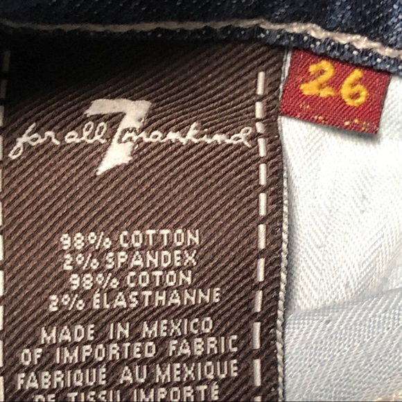 - ⭐️- 7 For All Mankind ⭐️straight Leg Jeans Size 26⭐️ - Picture 3 of 7